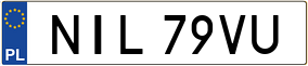 Trailer License Plate